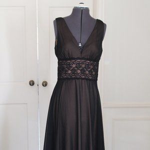 Semi formal nude/black dress